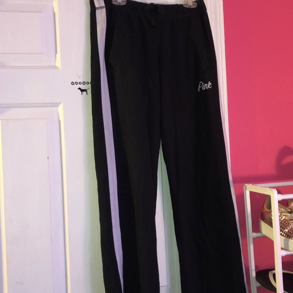 Pink boyfriend sweat pants